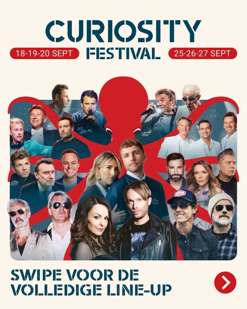 2 e-tickets voor CURIOSITY FESTIVAL op zondag 20/09, Tickets en Kaartjes, Evenementen en Festivals, Twee personen