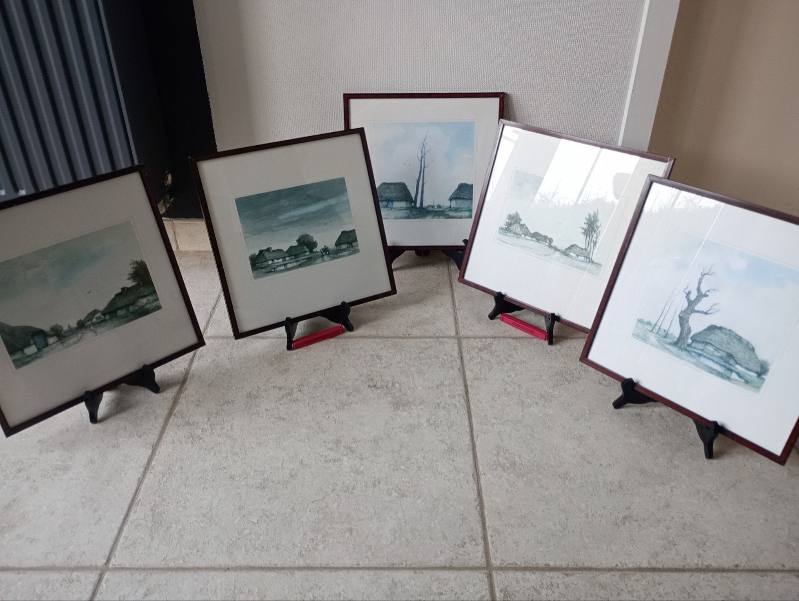 5 Aquarel Dirk Baksteen, Enlèvement, Aquarelle