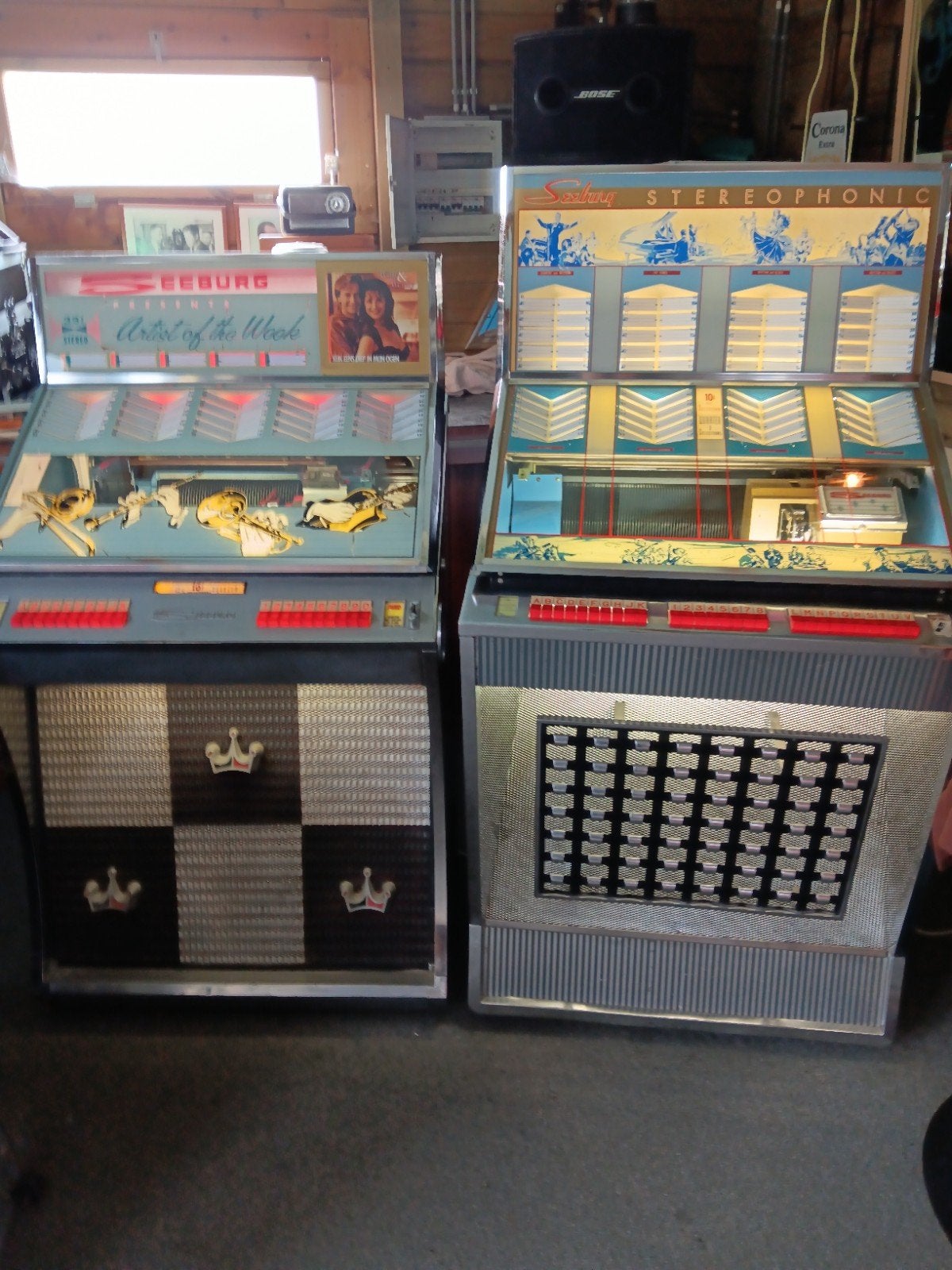Jukeboxen  seeburg  Q en Ay, Verzamelen, Ophalen, Seeburg