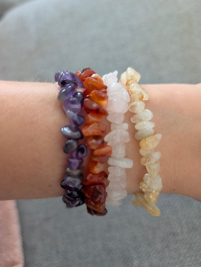 Armband edelsteen, Ophalen of Verzenden, Zo goed als nieuw, Overige kleuren, Met edelsteen