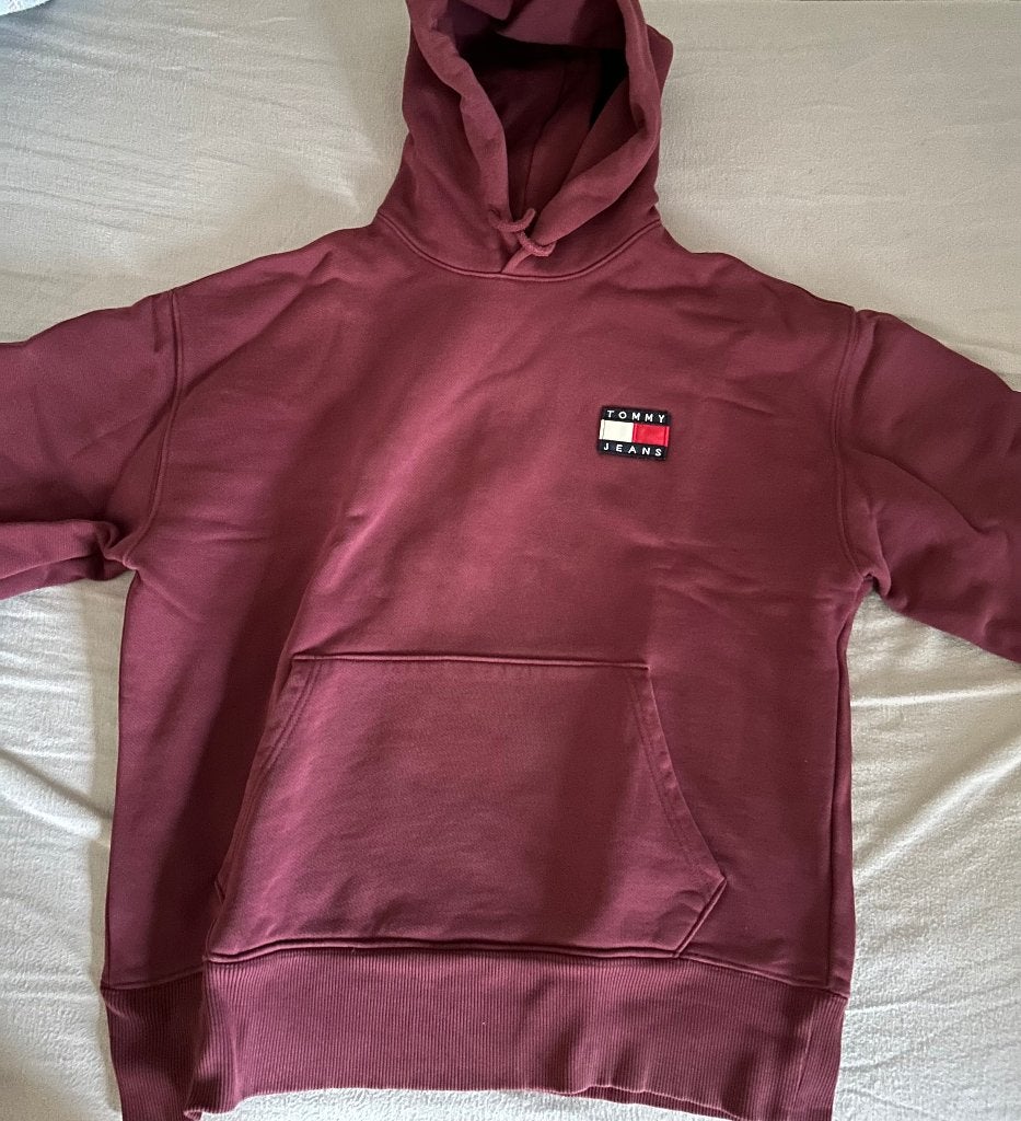 Bordeaux Tommy Hilfiger trui, maat M, Overige kleuren, Maat 48/50 (M), Ophalen of Verzenden, Tommy hilfiger