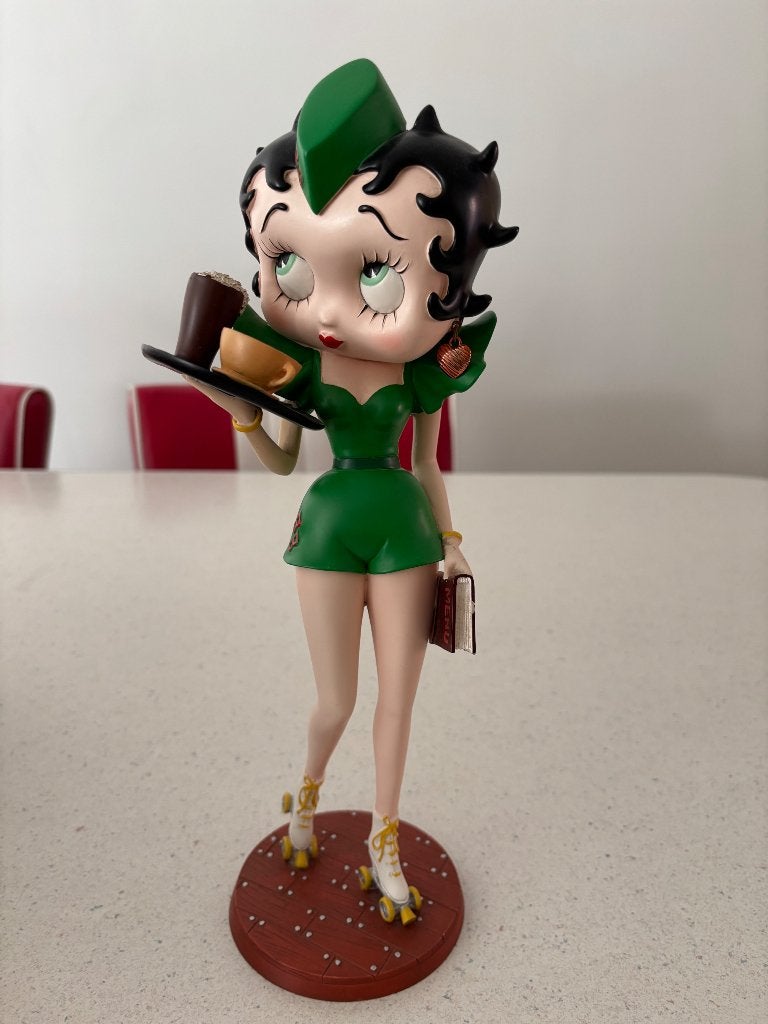 Betty Boop beeldje op rolschaatsen, Verzamelen, Ophalen, Zo goed als nieuw, Mens