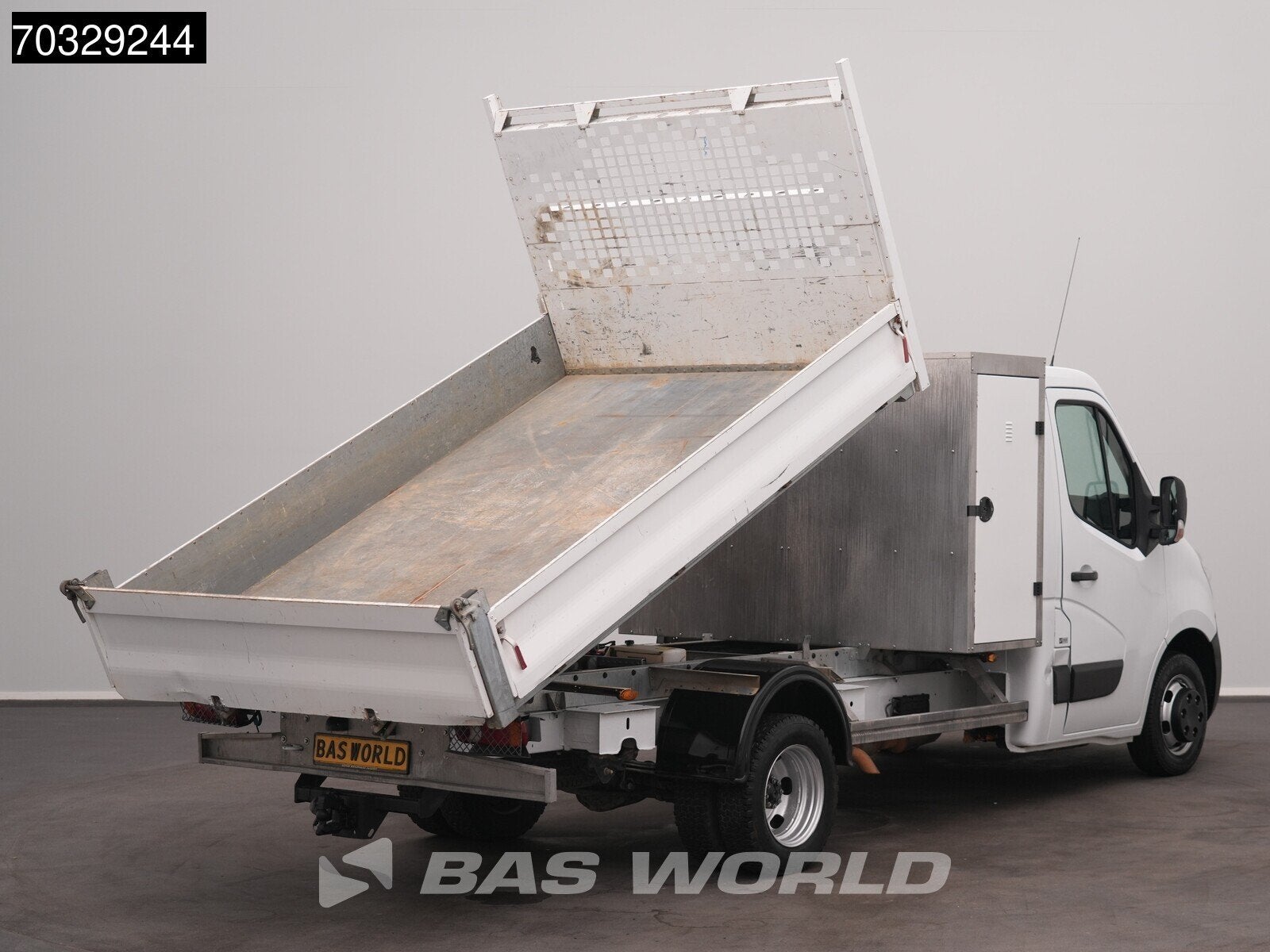 Renault Master 130PK Kipper met Kist Dubbellucht 3,5t Trekha, Stof, Gebruikt, Euro 6, 4 cilinders