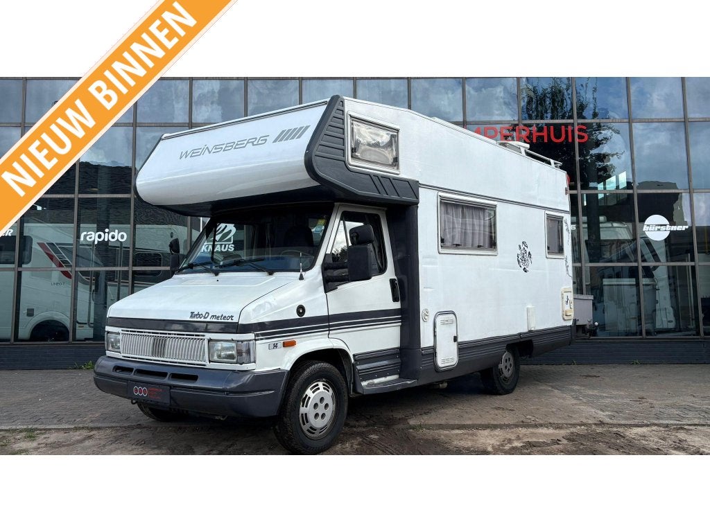 Weinsberg Meteor 575 2.5TD,FaceToFace,Airco, Caravans en Kamperen, Mobilhomes, Caméra de recul, Weinsberg, Alkoof, Ringverwarming
