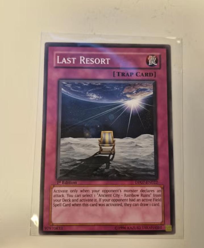 Yu-Gi-Oh! Last Resort Trap Card DP07-EN022 1st Edition