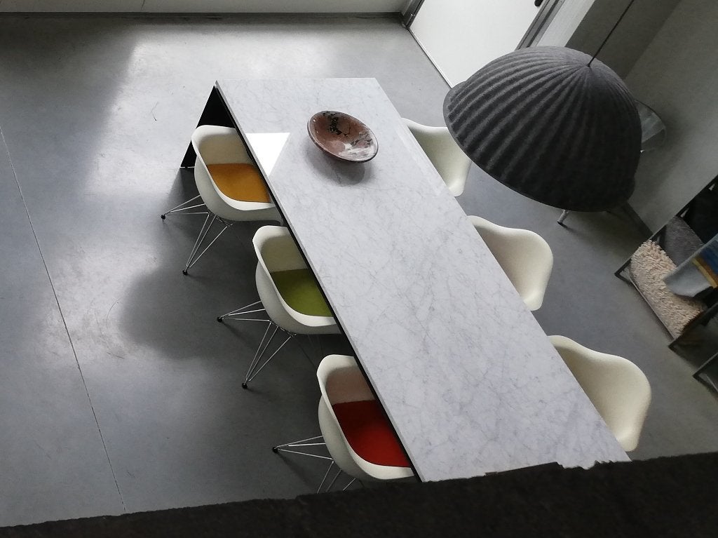 Zeer mooie natuurstenen tafel, Enlèvement, Utilisé, 200 cm ou plus, 50 à 100 cm