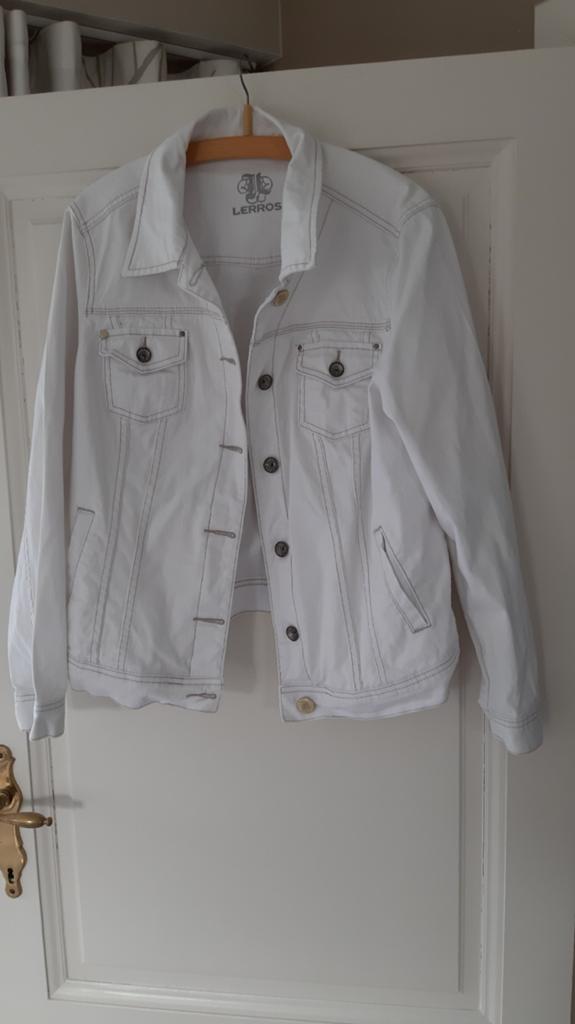 Witte jeans vest merk Lerros mt 44, Kleding | Dames, Ophalen of Verzenden