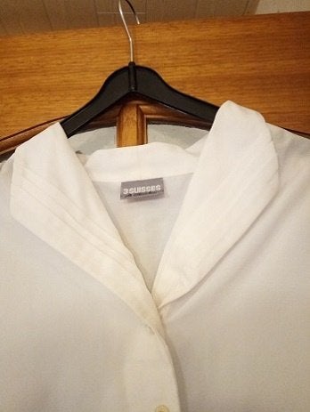 chemisiers 38/40 cneuf 7€blanc 3 suisses bleu Canda 12€-2, Kleding | Dames, Blouses en Tunieken, Maat 38/40 (M), Wit, Canda et 3 suisses