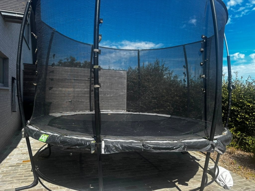 Trampoline met veiligheidsnet, Enfants & Bébés, Jouets | Extérieur | Trampolines, Enlèvement, Utilisé
