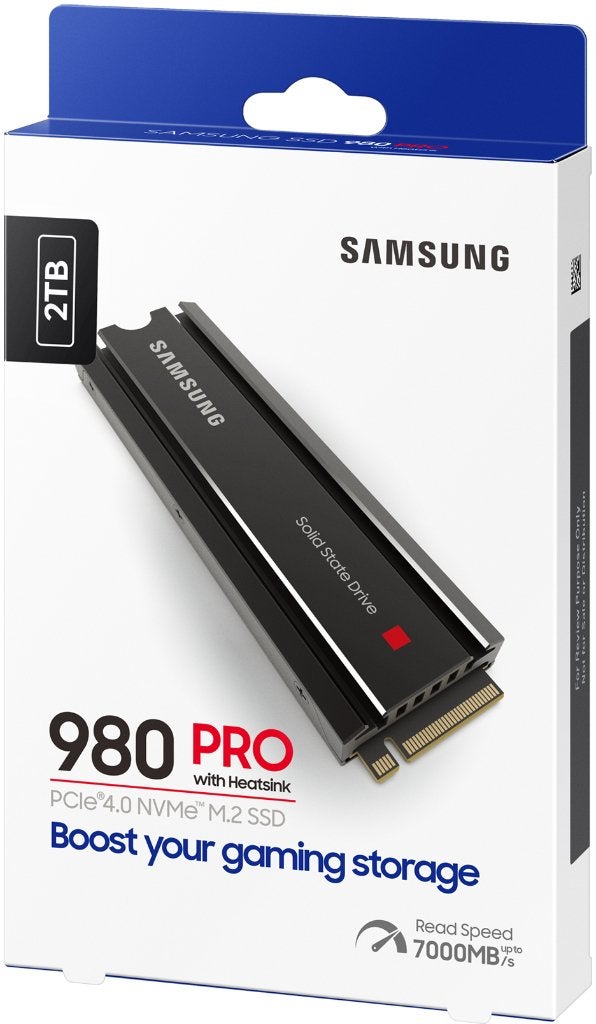 Samsung 980 Pro Heatsink- 2 TB - ZGAN, Computers en Software, Harde schijven, Ophalen, SSD