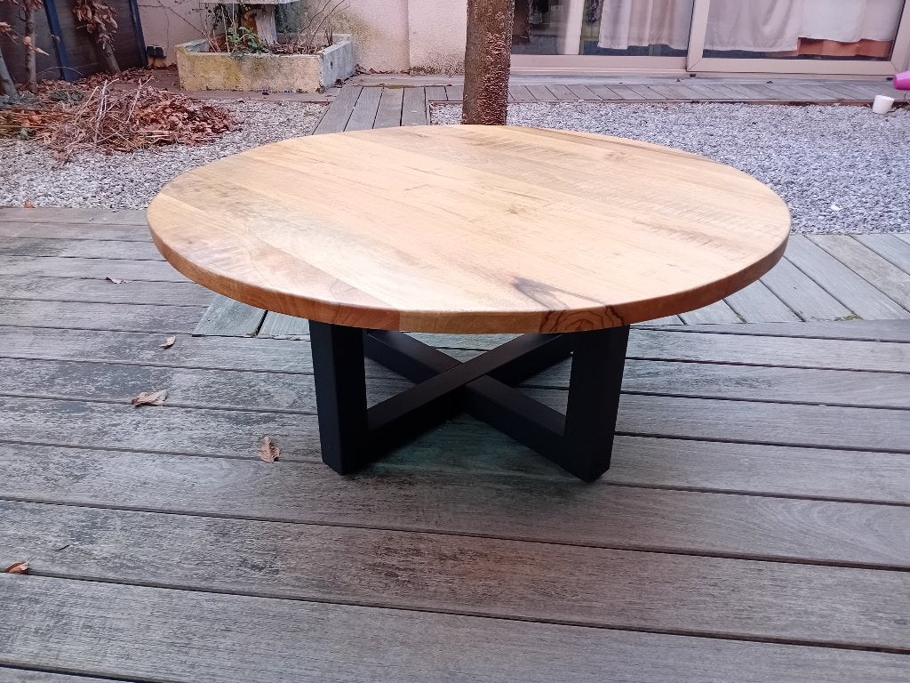 Table de salon, Maison & Meubles, Moins de 50 cm, Rond, Comme neuf, 100 à 150 cm