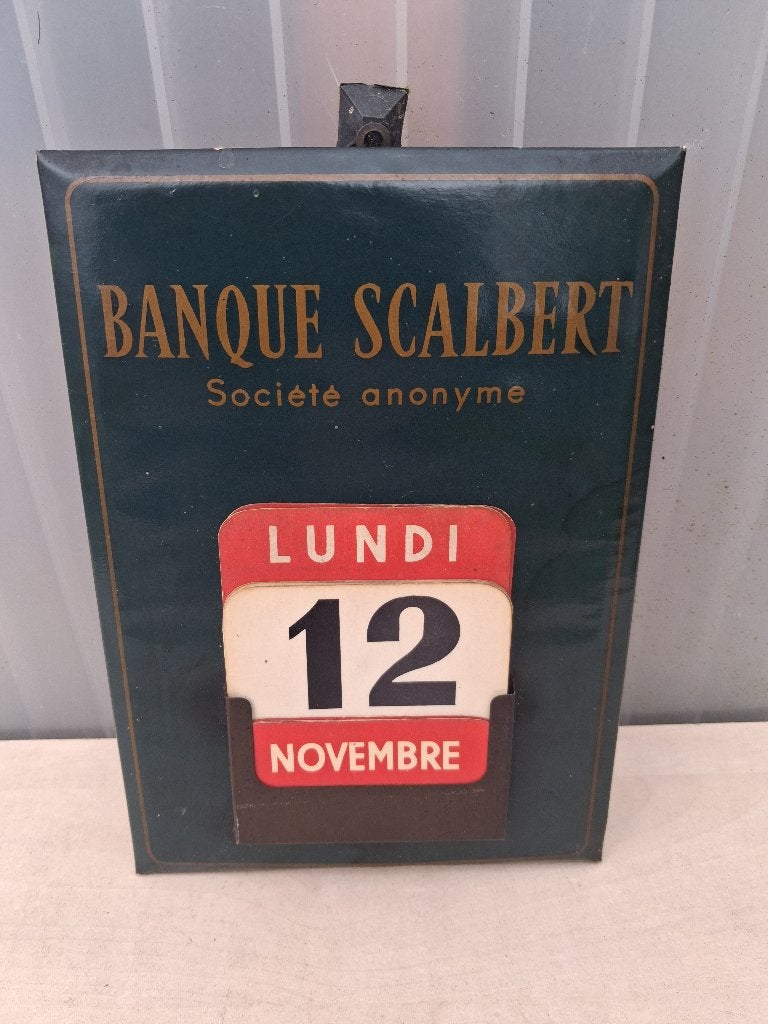 calendrier perpétuel dans une boîte, Enlèvement ou Envoi, Comme neuf, Panneau publicitaire