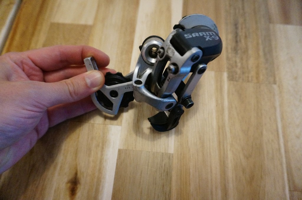 Sram X-9 achter derailleur 9 speed, Fietsen en Brommers, Gebruikt, Ophalen of Verzenden, SRAM, Derailleur of Ketting