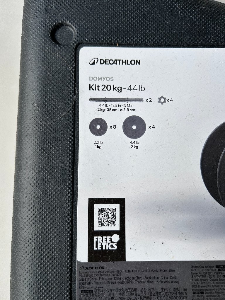 Halterset 20 kg – 2 Dumbbells – Gewichten met Koffer, Armen, Zo goed als nieuw, Halterset, Ophalen