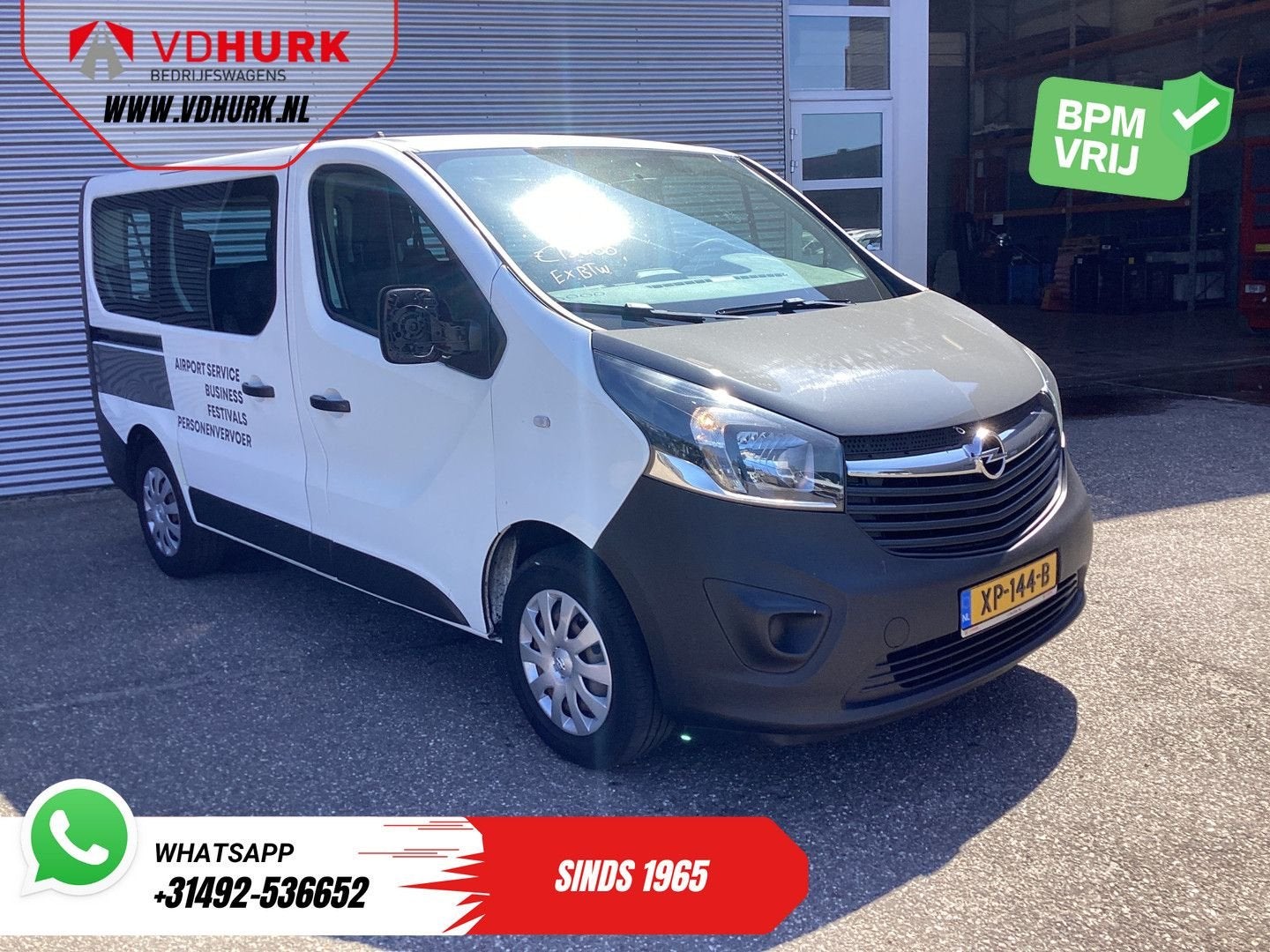 Opel Vivaro Combi 1.6 CDTI EURO6 EXPORT € 13.847,- Incl. BTW, Bedrijf, 183 g/km, Te koop, Wit