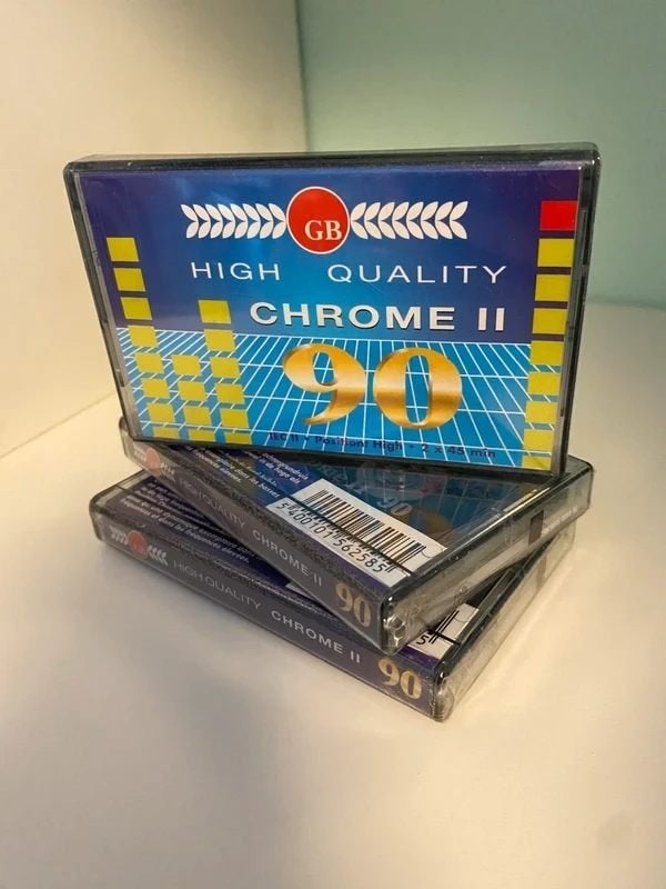 GB Chrome II - C90 - 3 tapes, CD & DVD, Cassettes audio, Neuf, dans son emballage, Vierge, 2 à 25 cassettes audio, Envoi
