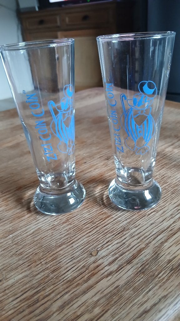 Verre a zizi coin coin, Enlèvement, Comme neuf, Verres et Verres à shot