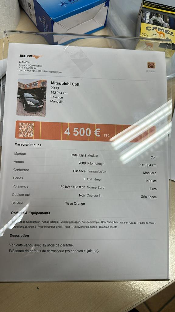 Mitsubishi colt cabriolet, Autos, Mitsubishi, Entreprise, Achat