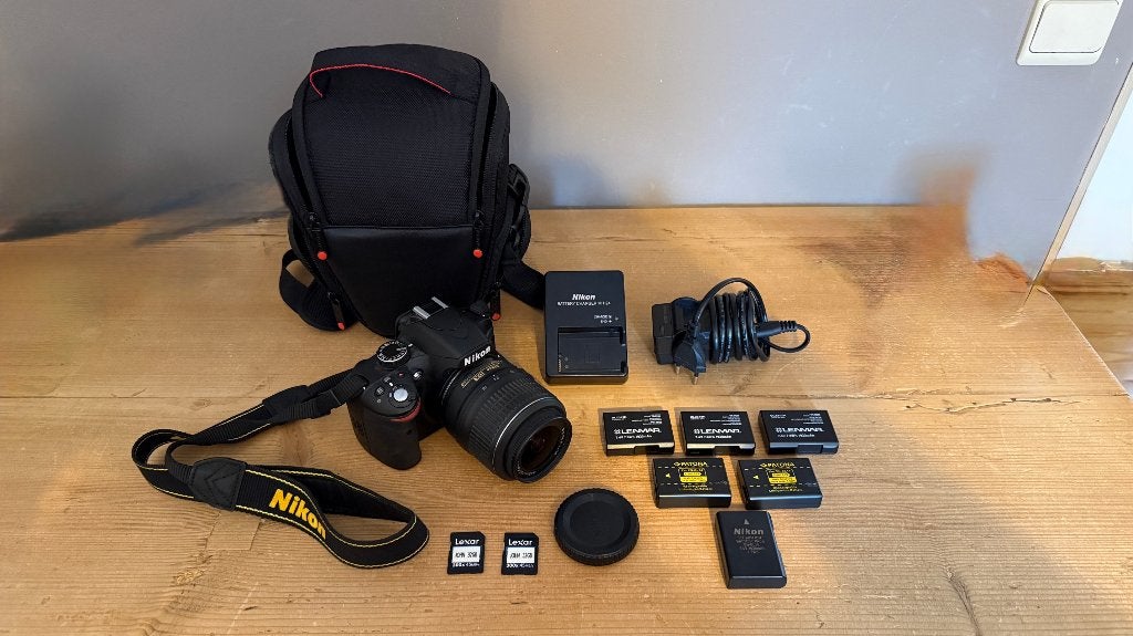 Nikon D3200 - volledige set, TV, Hi-fi & Vidéo, Appareils photo numériques, Enlèvement, Comme neuf, Reflex miroir, Nikon