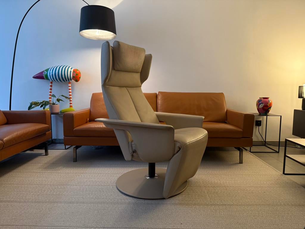 2x Jori Orea 7770 Mono-Move (Showroommodel), Huis en Inrichting, Fauteuils, Ophalen of Verzenden, Zo goed als nieuw, Leer, Durlet leolux natuzzi stressless himolla vitra