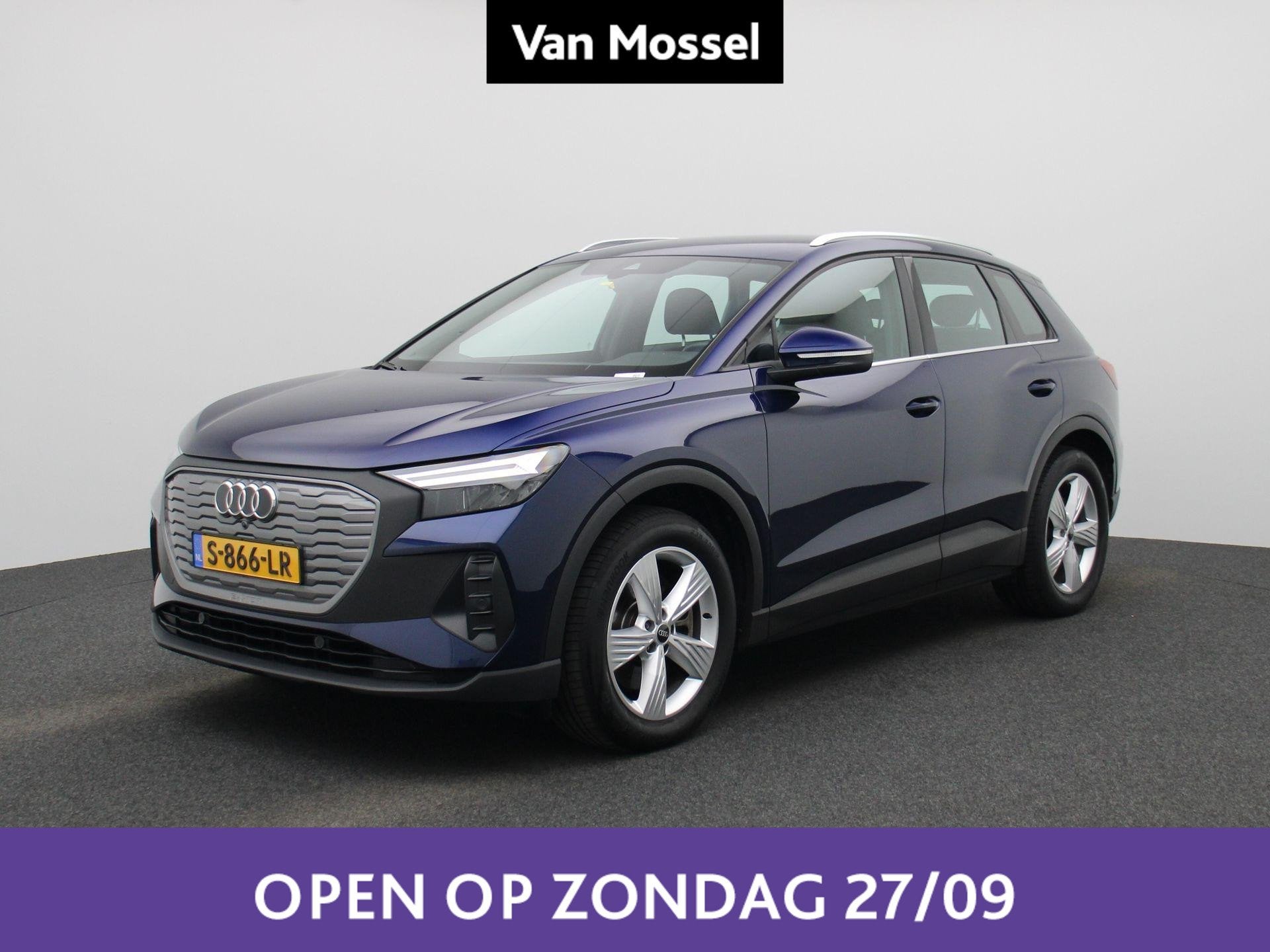 Audi Q4 e-tron 40 Edition 77 kWh 96% SOH l Apple Carplay/And, Auto's, Automaat, Zwart, Blauw, Parkeersensor