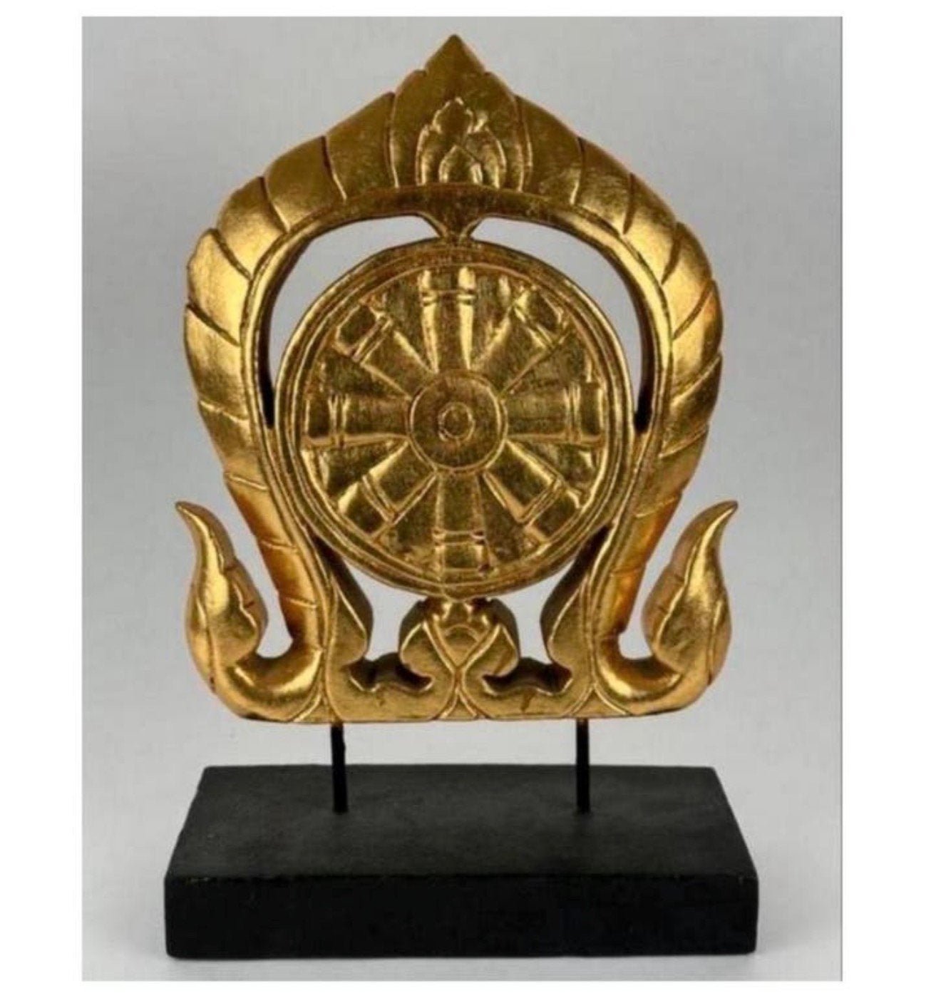 Pierre limite d'un temple thaïlandais antique sculpté ancien, Antiquités & Art, Enlèvement ou Envoi