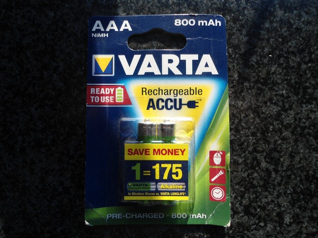 Splinternieuwe Varta AAA, oplaadbare batterijen., Audio, Tv en Foto, Accu's en Batterijen, Ophalen of Verzenden, Nieuw, Oplaadbaar