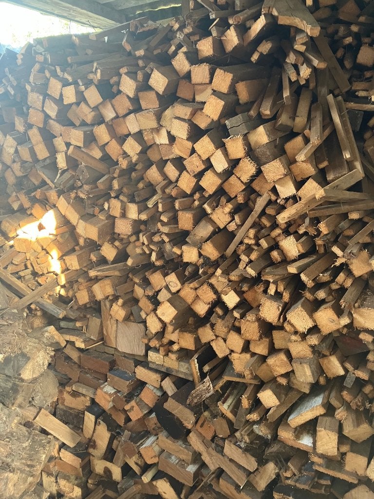 brandhout (gratis), Tuin en Terras, Brandhout, 3 tot 6 m³, Ophalen, Overige houtsoorten, Blokken