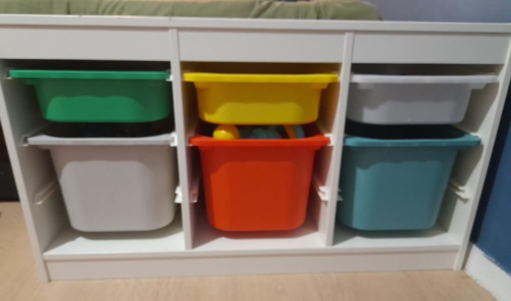 Trofast ikea, speelgoedkast met bakken, Huis en Inrichting, Ophalen