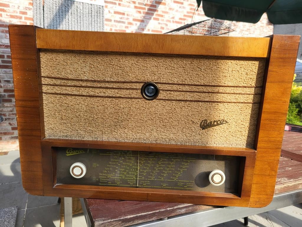 Belle radio à tube Barco vintage — années 1940/50, Enlèvement