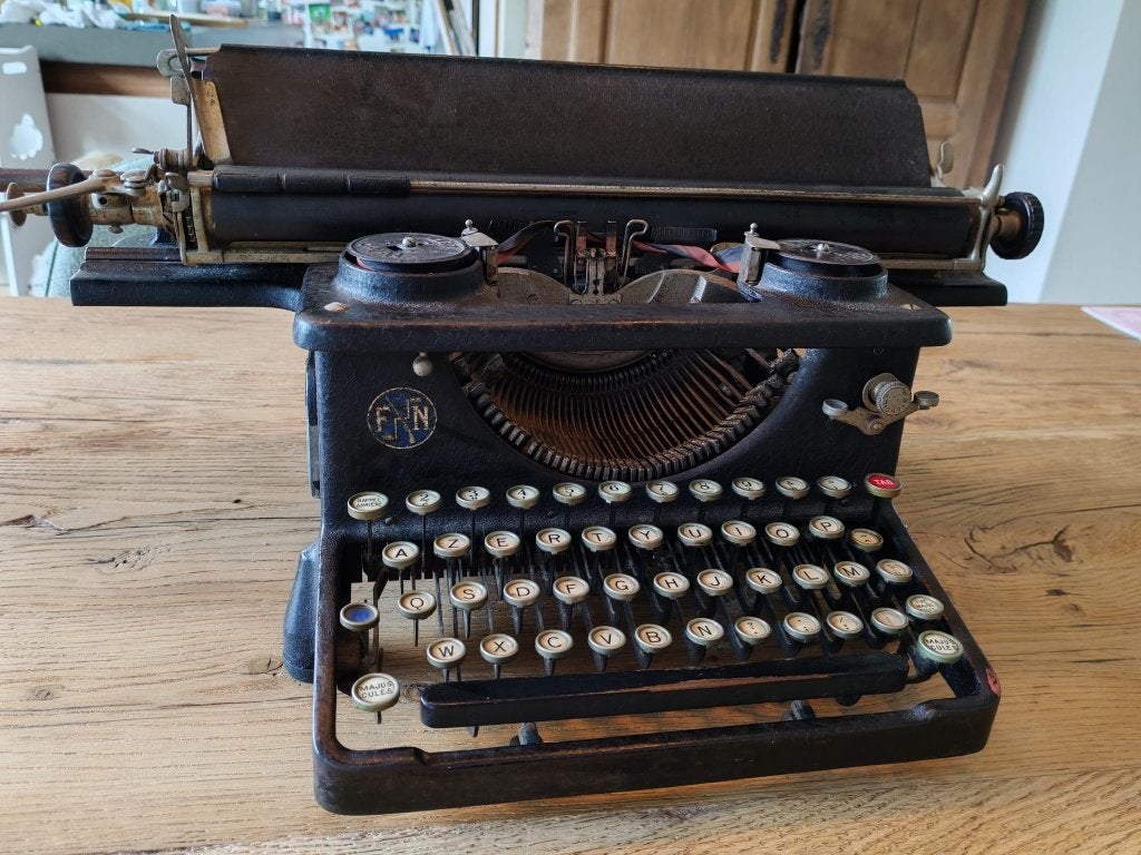 Antieke M.A.P. / FN typemachine (1928) – Mechanisch goed!, Enlèvement
