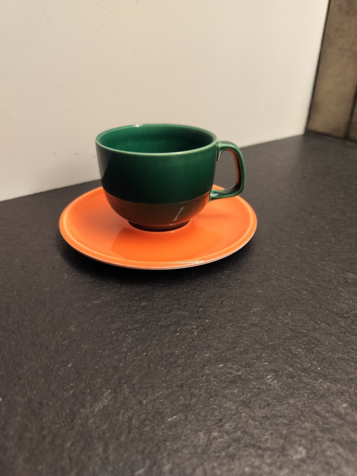 vintage Boch et frères kopje en schoteltje, Antiek en Kunst, Ophalen of Verzenden