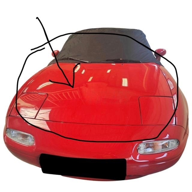 RECHERCHE capot moteur mx5 na, Enlèvement, Mazda, Capot moteur