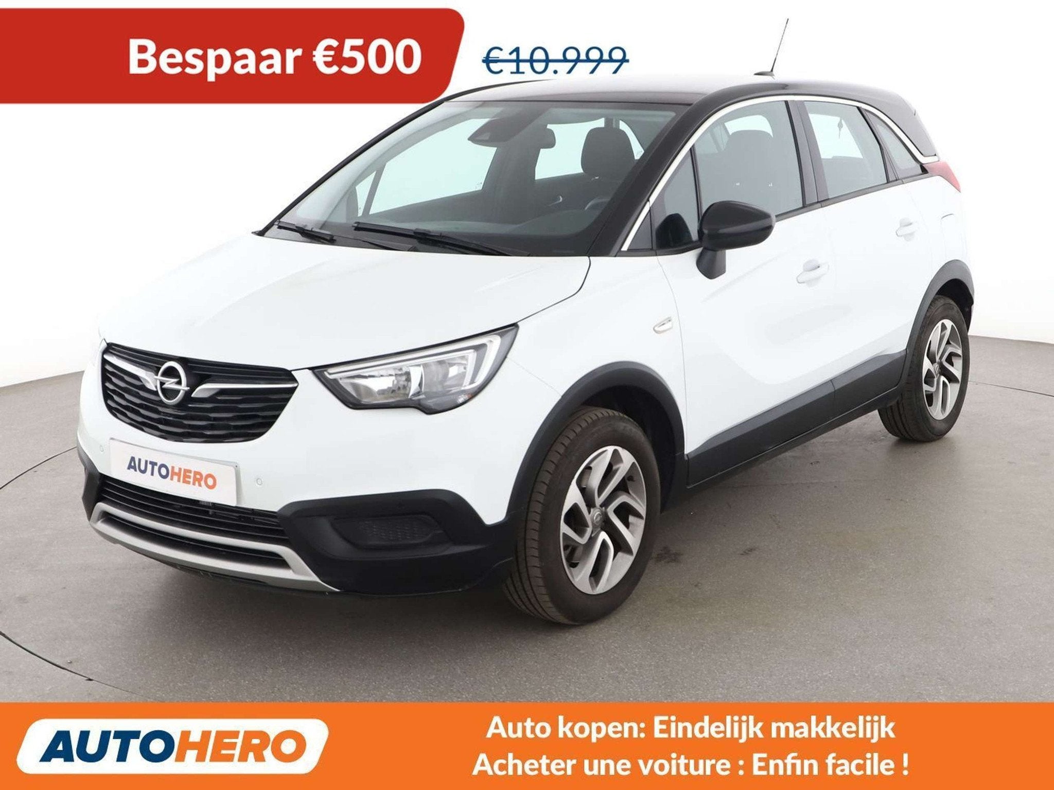 Opel Crossland X 1.2 Turbo Design Line (bj 2019), Auto's, Opel, Stof, Gebruikt, Euro 6, 1199 cc