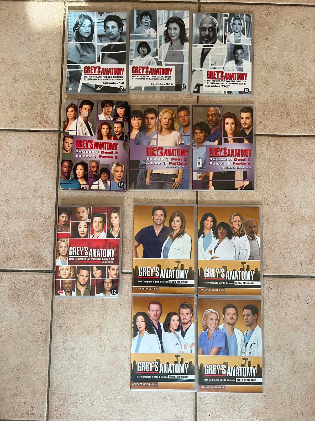 Grey's Anatomy dvd’s seizoen 2,3,4,5, Cd's en Dvd's, Ophalen of Verzenden, Zo goed als nieuw, Seizoen 2, Bonusmateriaal