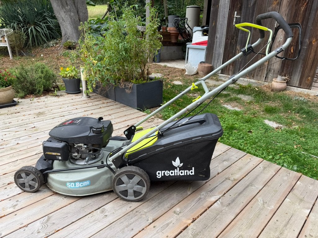 Tondeuse à gazon Greatland 51cm à moteur Honda, Jardin & Terrasse, Tondeuse rotative, Utilisé, Greatland/Honda, Tondeuses à gazon à essence