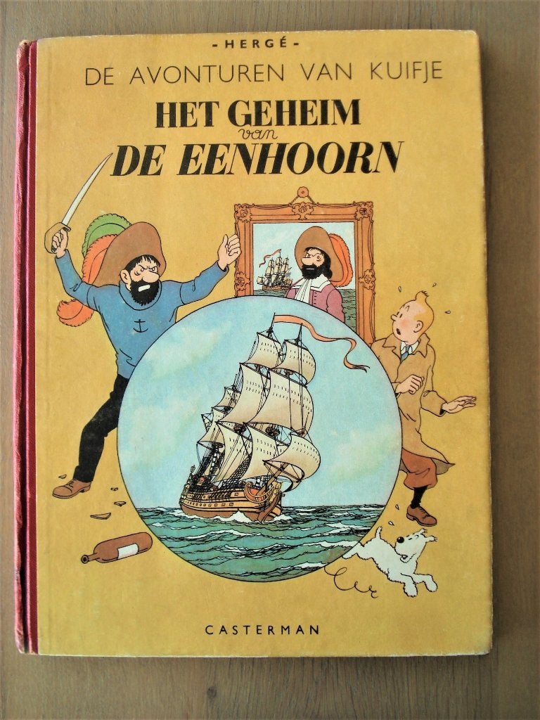 Kuifje - 10 - Het geheim van de eenhoorn - HC c1947 - Hergé., Eén stripboek, Verzenden, Hergé (George Rémi)