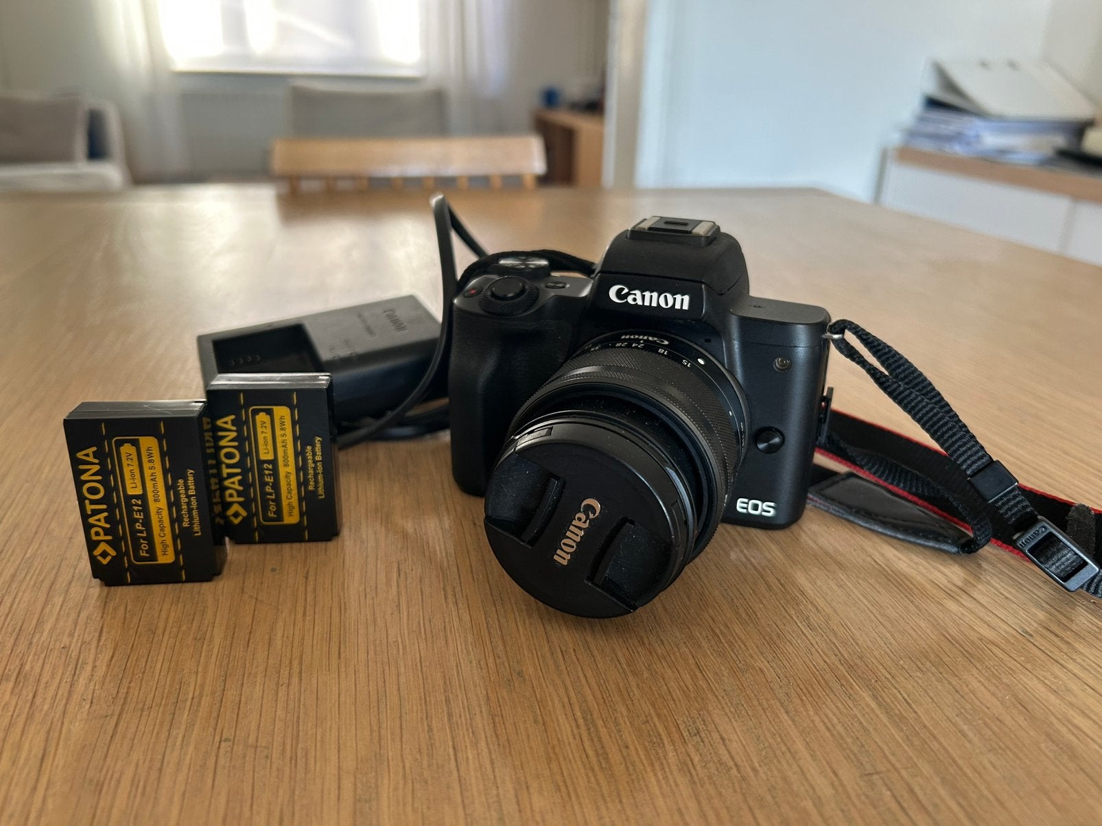 Canon EOS M50 + EF-M 15-45 mm lens in perfecte staat., Ophalen of Verzenden, Zo goed als nieuw, Systeemcamera, Canon