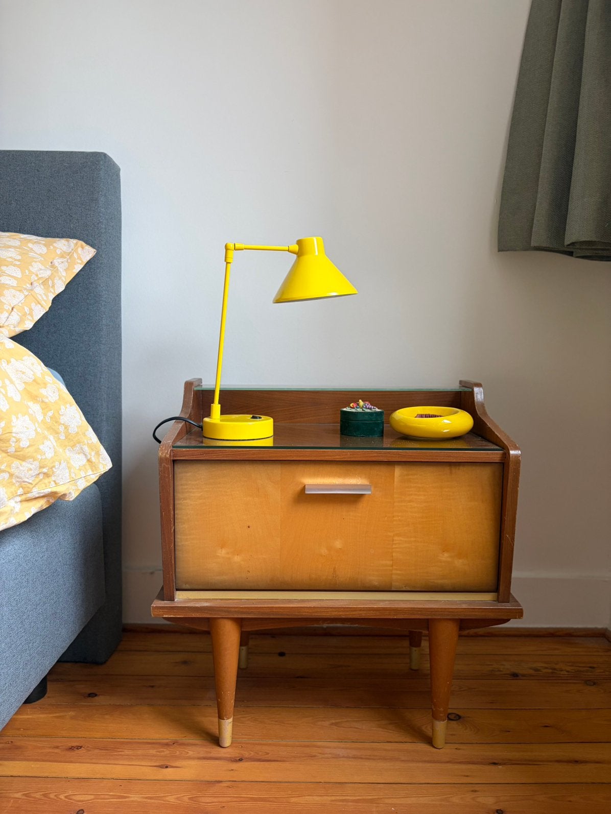Vintage nachtkastje, Huis en Inrichting, Ophalen, Gebruikt