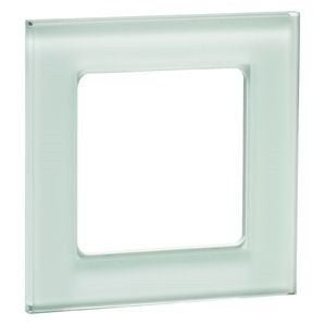 Afdekraam AURA 1-voudig glas mat-levend wit, Verzenden