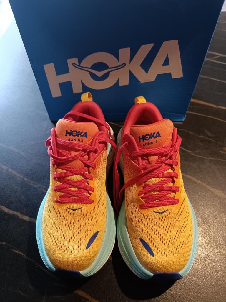 Hoka Bondi 8 loopschoenen dames – maat 39 1/3, Sports & Fitness, Course, Jogging & Athlétisme, Comme neuf, Chaussures de course à pied