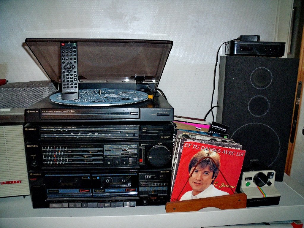 HITACHI HRD-MD18+HT-MD28 vinyl draaitafel, Audio, Tv en Foto, Platenspelers, Ophalen