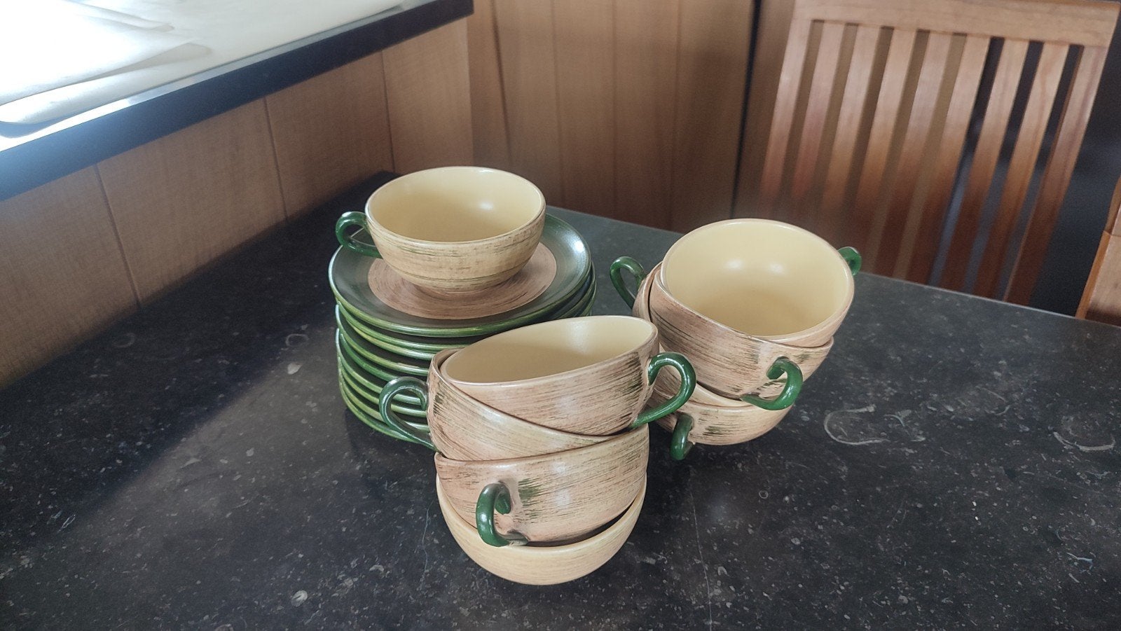 vintage aardewerk koffieservies St Clement, Antiek en Kunst, Ophalen