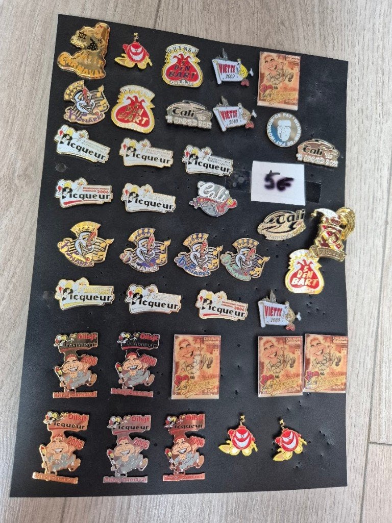 Pins Prins Carnaval Aalst en kandidaat Prins Carnaval, Verzamelen, Ophalen of Verzenden