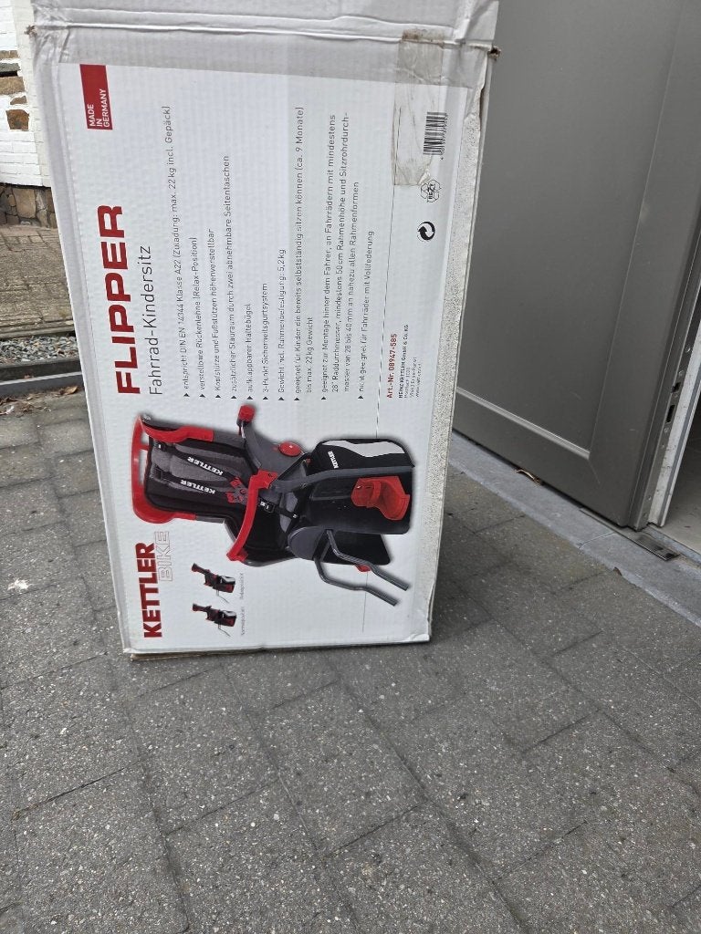 nieuwe fietsstoel kettler, Fietsen en Brommers, Fietsaccessoires | Fietsstoeltjes, Ophalen, Nieuw