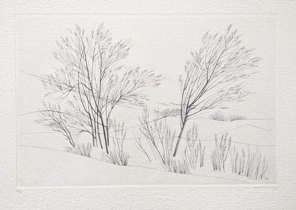 Margot Weemaes - gravure - paysage, Eau-forte, Enlèvement ou Envoi, 1950 - 1999, Paysage