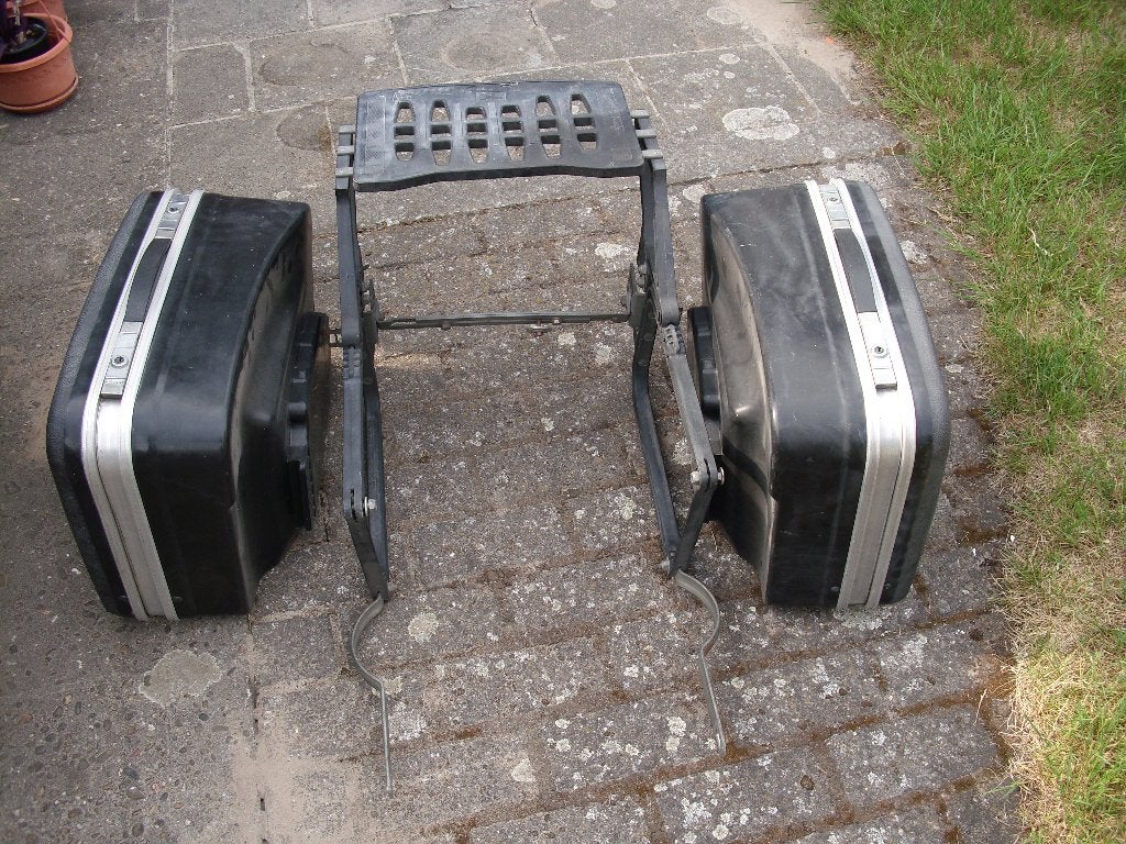 vintage krauser kofferset en bagagerek, Ophalen, Zo goed als nieuw