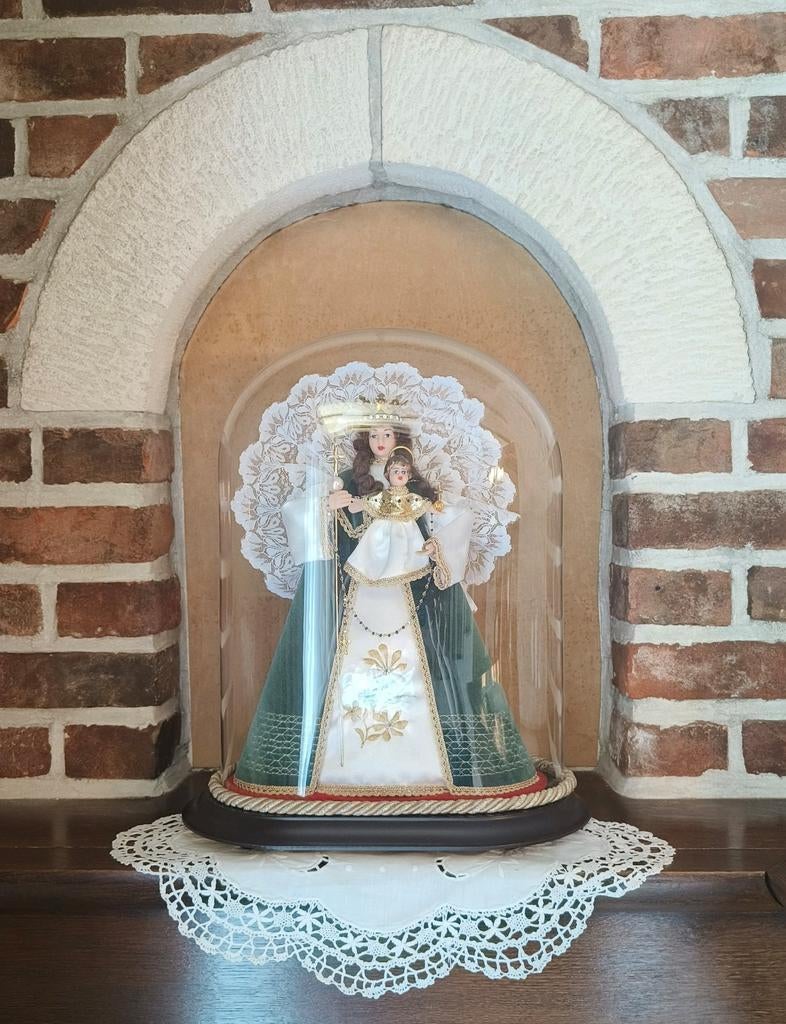 Maria en Jezus onder glazen stolp (Onze Lieve Vrouw), Antiek en Kunst, Ophalen