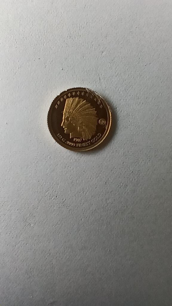 Gouden muntje 0,5 gram, Ophalen