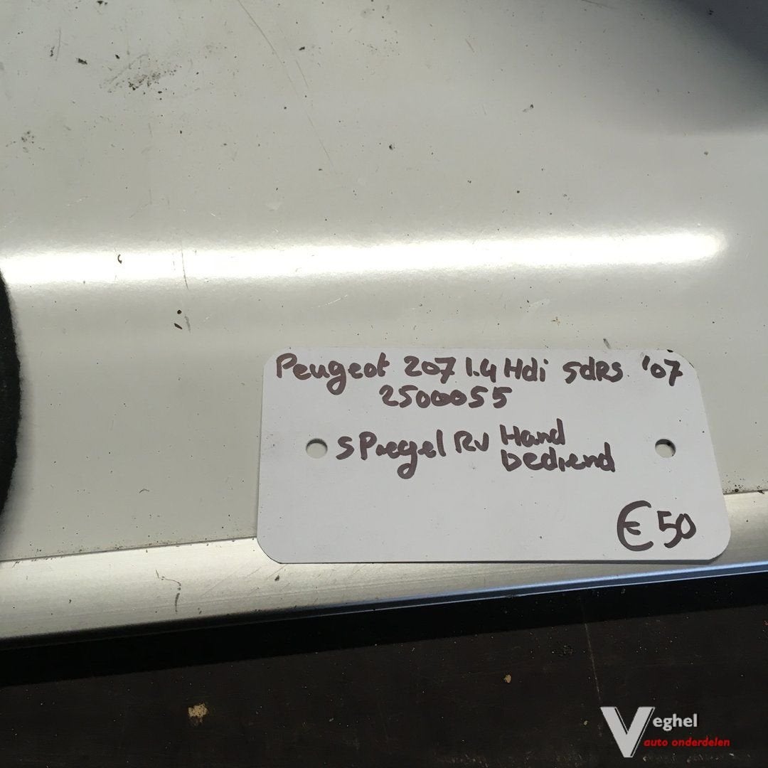 Peugeot 207 1.4 hdi 5drs 2007 2500055  Handbed Buitenspiegel, -, Utilisé, -, -